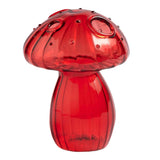 Decorative Mushroom Vase Glass Vase Creative Home Hydroponic Flower Pot Red