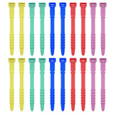 FancyGrab 40pcs Fishbone Cable Winder Cord Clip Organizer Earphone Cable Protector USB Wire Tie