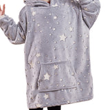 FancyGrab Kid Luminous Hoodie Blanket Hooded Glow In Dark Oversized Wearable Throw Blanket