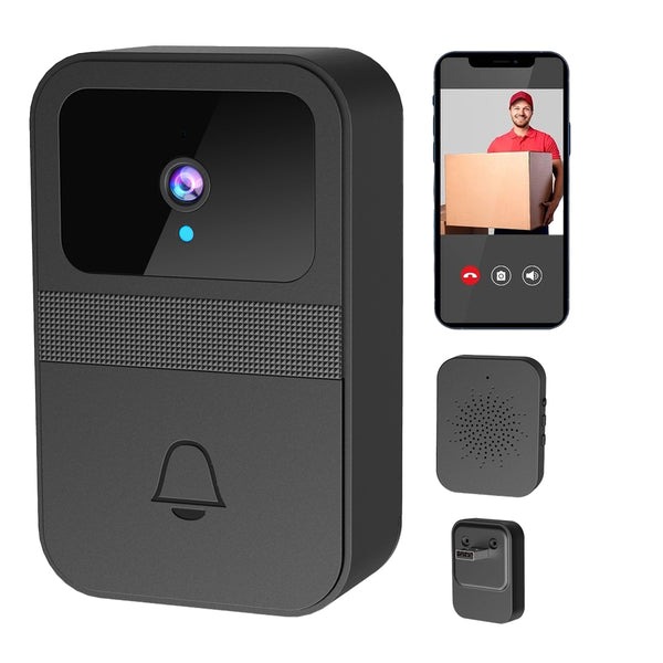 Wireless WiFi Doorbell Intelligent Visual Doorbell Night Vision Security Door Bell with Dingdong Machine