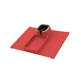 Silicone Sofa Arm Cup Holder Tray -Red