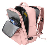 Sport Backpack Travel Rucksack Duffel Shoulder Hiking Camping Bag with Shoe Compartment Pink