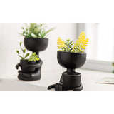 2 Pack Same Colour Same Style Imitation Human Shaped Ceramic Flowerpot Home Decor