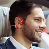 Bone Conduction Bluetooth Earphones Red