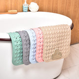 70 x 40cm Bathtub Mat Non Slip Mat with Feet Bristles - Blue
