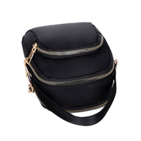 Women Mini Nylon Crossbody Bag Shoulder Bag Handbag Black
