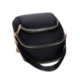 Women Mini Nylon Crossbody Bag Shoulder Bag Handbag Black