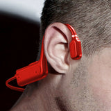 Bone Conduction Bluetooth Earphones Red