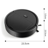 Automatic Smart Sweeping Robot Vacuum Cleaner Dry Wet Floor Mop-Black