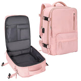 Sport Backpack Travel Rucksack Duffel Shoulder Hiking Camping Bag with Shoe Compartment Pink