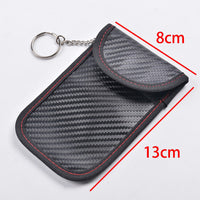 2 Pack Set Car Key Shielding Cases Keyless RFID Blocking Bags