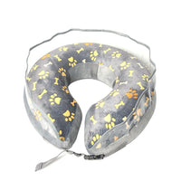 Soft Inflatable Pet Dog Cone Collar Anti Licking Scratching Gray