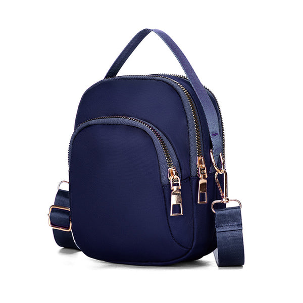 Women Mini Nylon Crossbody Bag Shoulder Bag Handbag Blue