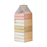 9 Grids Hanging Wardrobe Organizer Collapsible Closet Hanging Shelves