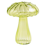 Decorative Mushroom Vase Glass Vase Creative Home Hydroponic Flower Pot Green