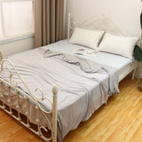 Summer Cooling Blanket with Single Sided Cold Effect Suitable for Hot Sleeper and Night Sweat 140 x 190cm-Grey