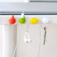 Set of 20Pcs Silicone Thumb Wall Hooks Adhesive Wall Hangers