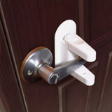 2pcs Door Lever Lock Safety Child Baby Proof Doors Adhesive Lever Handle Safety Lock