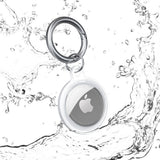 For Apple AirTag Case Clear TPU Protective Cover with Key Ring Transparent