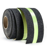 5CMx5M PVC Black Anti Slip Grip Tape with Glow in The Dark for Indoor or Outdoor