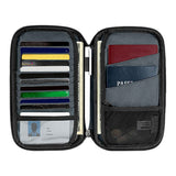 RFID Travel Passport Holder Passport Wallet for Family Black
