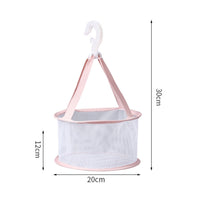 Hanging Mini Mesh Drying Rack Basket Pink