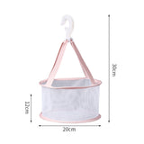 Hanging Mini Mesh Drying Rack Basket Pink