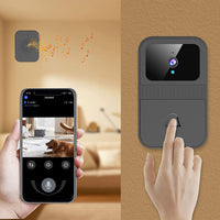 Wireless WiFi Doorbell Intelligent Visual Doorbell Night Vision Security Door Bell with Dingdong Machine