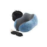 Travel Memory Foam Neck Pillow Blue
