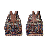 Geometric Canvas Backpacks Style 4