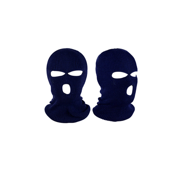 1 Piece 3 Hole Full Face Ski Mask Navy