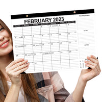18 Monthly Desk Calendar 2023 with To-do List & Notes Content -Style 1