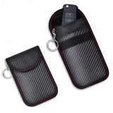 2 Pack Set Car Key Shielding Cases Keyless RFID Blocking Bags