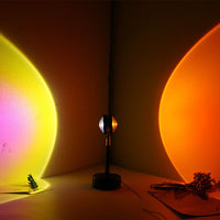 USB Charging Sunset Double Head Light Sun and Red Sunset