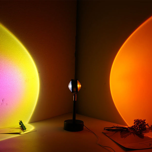 USB Charging Sunset Double Head Light Sun and Red Sunset