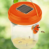 Solar-Powered Hanging Wasp Trap Orange