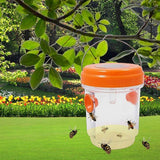 Solar-Powered Hanging Wasp Trap Orange