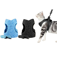 Pet Cat Harness and Leash Kit Medium Black