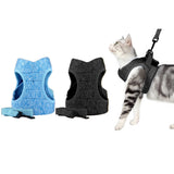 Pet Cat Harness and Leash Kit Medium Black