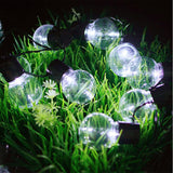 10 LED Solar-Powered Retro-Style Vintage String Light Bulbs Decoration