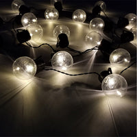 10 LED Solar-Powered Retro-Style Vintage String Light Bulbs Decoration