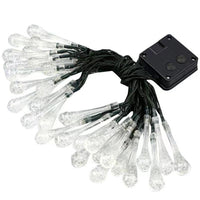 FancyGrab 50LEDs Solar Water Drop String Light