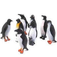 8pcs Simulation Penguin Model Toys Ocean Animal Models Kids Toys Educational Gifts Action Figures Toys