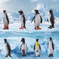 8pcs Simulation Penguin Model Toys Ocean Animal Models Kids Toys Educational Gifts Action Figures Toys