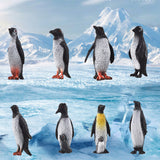 8pcs Simulation Penguin Model Toys Ocean Animal Models Kids Toys Educational Gifts Action Figures Toys