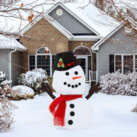 16Pcs Well-dressed Snowman Decoration Kit Christmas Snowman