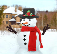 16Pcs Well-dressed Snowman Decoration Kit Christmas Snowman