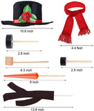 16Pcs Well-dressed Snowman Decoration Kit Christmas Snowman