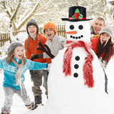 16Pcs Well-dressed Snowman Decoration Kit Christmas Snowman