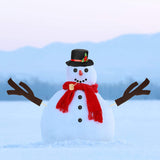16Pcs Well-dressed Snowman Decoration Kit Christmas Snowman